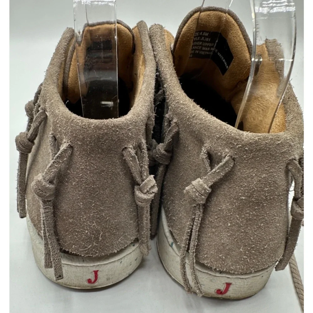 Justin 6.5 Teepee Fringe Round Toe Moccasin Booties Womens Casual Boots Boho